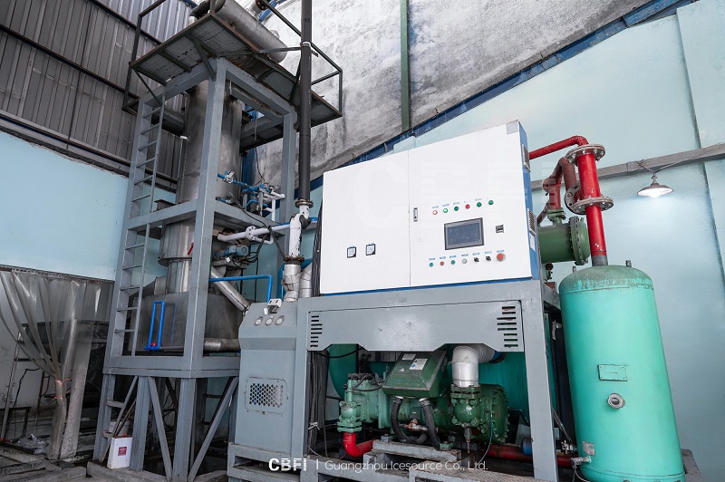 30-ton tube ice machine installation in Indonesia