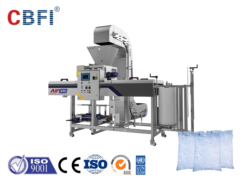 Máy đóng gói nước đá CBFI cho nhà máy sản xuất nước đá tự động