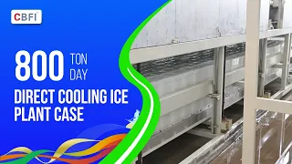 Máy làm đá khối làm lạnh trực tiếp 800 tấn/ngày | CBFI | Nhà máy đá công nghiệp