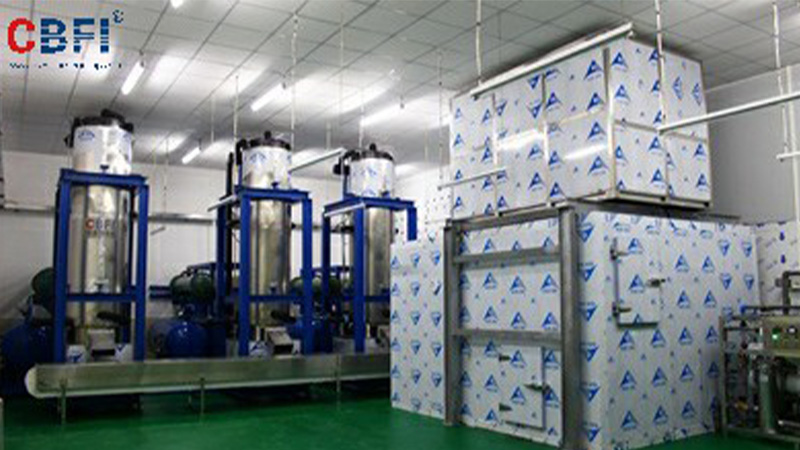 Quảng Châu - Nhà máy nước đá tự động ăn được bằng đá ống 45 tấn
